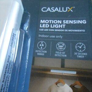 Casalux Motion Sensing LED Night Light 7.4"L x 1.2"W Batteries Incl. New In Pkg
